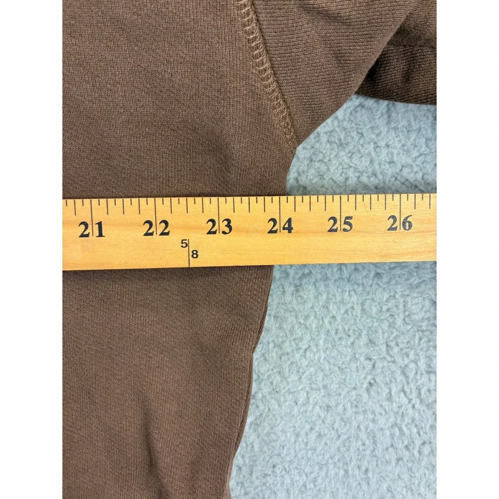Banana Republic Organic Cotton Hoodie Mens L Brown Pullover Sweatshirt Casual